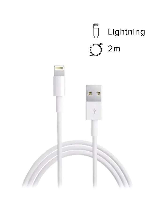 Apple Lightning To USB Cable - 2 Meter White