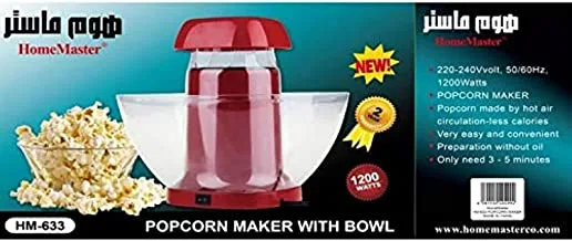Popcorn maker - Home Master, Red, 2022