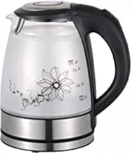 Home Master Cordless Glass Kettle HM-534, Black,Silver, 2022