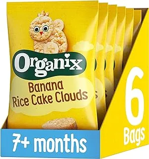Organix Banana Rice Cake Clouds Pack of 6