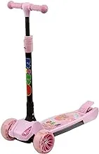 KiKo 23-1703 Folding Scooter with Light and Music, Pink