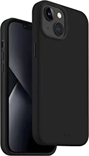 Uniq Hybrid iPhone 14 Lino Midnight Black Case