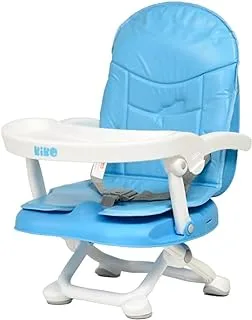 Kiko Baby Booster and Food Seat with Leather Cover, Blue