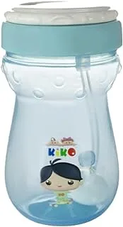 Kiko 16110 sports sipper cup with straw lid for 6+ months baby, blue