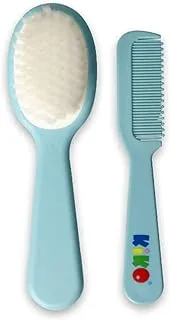 KiKo Baby Hair Brush and Comb, Blue