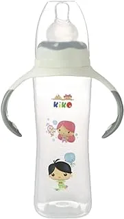 KiKo 01-16104 Feeding Bottle with Siliocne Nipple, 250 ml Capacity, Gray