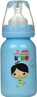 KiKo Colorful Feeding Bottle, Blue, 120 ml Capacity