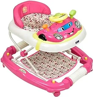 KiKo 23-2074 Rocking Baby Walker with Toys, Pink