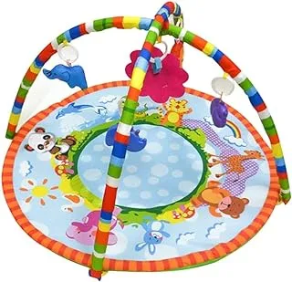 كيكو 2215 رفيق اللعب على الأرض بجهاز عرض للأطفال مع ألعاب ، دائري