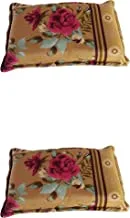 Pack of 2 Velvet Queen Pillowcases,Shams Floral Pattern, Zipper Closure Style, Zippered Pillowcases, Ultra Soft and Premium Quality Size:50 * 75 Cm