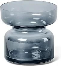 Aery Copenhagen Glass Tea Light Holder, Sapphire