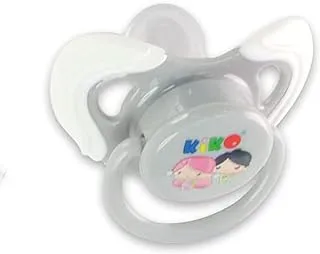 KiKo Pacifier with Silicone Cover for 0+ Months Baby 2-Piece, Pink