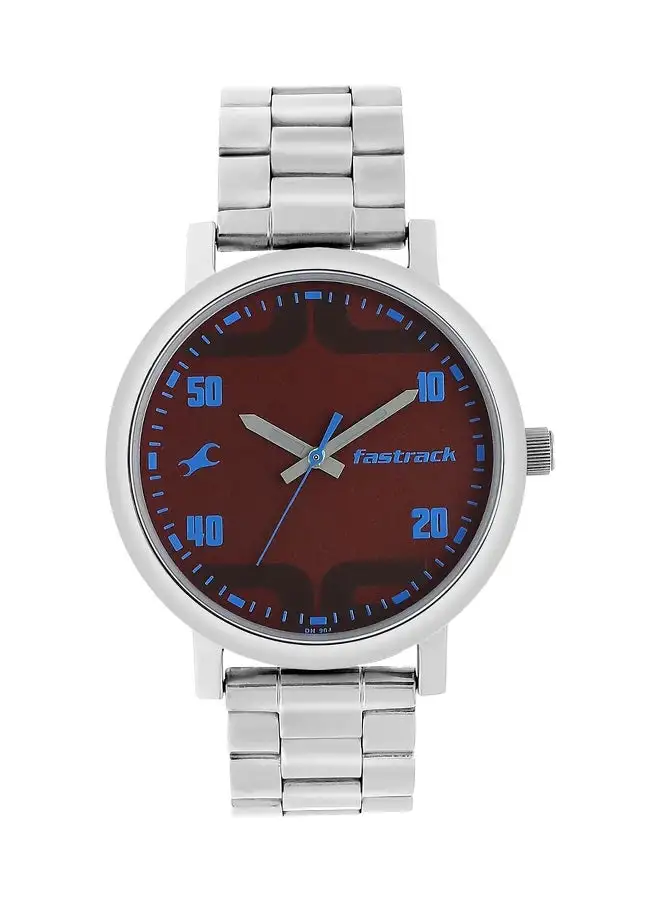 fastrack Boys' Stainless Steel Round Analog Wrist Watch NM38052SM05