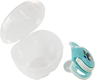 KiKo Pacifier with Steriliser Case for 3+ Months Baby, Gray