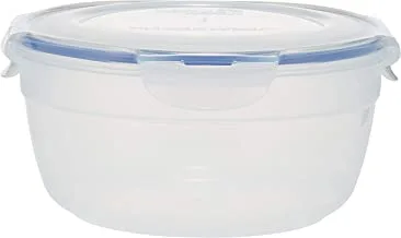 LocknLock-HSM946, 71-Fluid Ounce Round Salad Bowl, 8.7-Cup, Clear/Blue