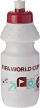 كأس العالم FIFA قطر 2022 زجاجة ماء رياضية Hdpe مطبوعة برسومات 350 مل بيضاء