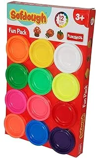 Sofdough™ Fun Pack Play Dough with 12 Attractive and Vibrant Colours