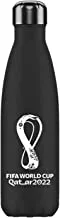 FIFA World Cup Qatar 2022 Stainless steel Vacuum Double Wall Bottle 500ml- Black, RT5011018