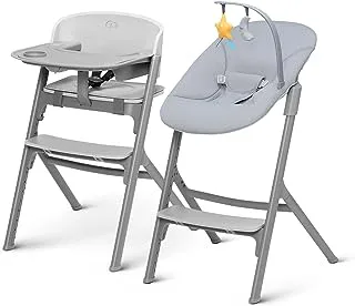 Kinderkraft - High Chair w/ Bouncer Calmee - Igee Grey