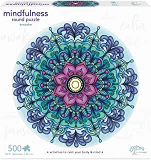 Mindful Living 1000 pc. Mandala Puzzle – Breathe