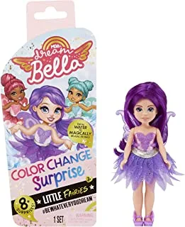 Dream Ella 578758EUc Mga'S Dream Bella Colour Change Surprise Little Fairies-Aubrey-Small Fashion Doll With Wings, Accessories, & Purple Hair-5.5