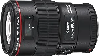 Canon EF 100mm f/2.8L IS Macro USM Lens Black KSA Version with KSA Warranty Support