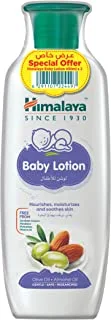 Himalaya Baby Lotion | No Parabens, Dyes & Synthetic Colors is a Quick-Absorbing Daily-Use Lotion -400ml Twin Pack