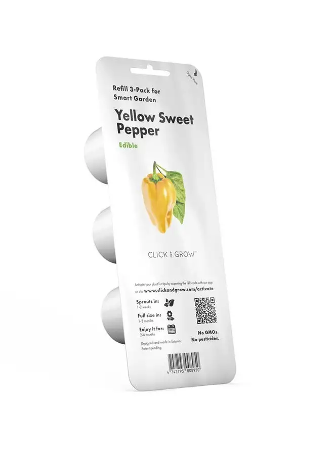 CLICK AND GROW 3-Pack Yellow Sweet Pepper Seeds