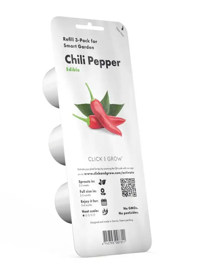 CLICK AND GROW 3-Pack Chili Pepper Seeds