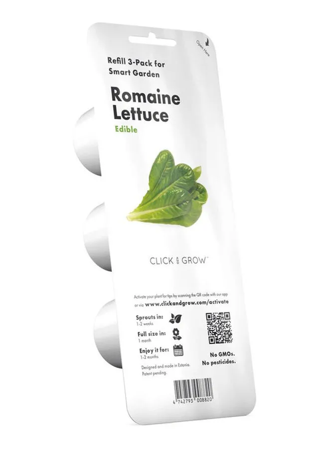 CLICK AND GROW 3-Pack Romaine Lettuce Seeds