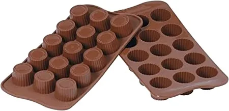 قالب شوكولاتة سيليكون سهل - 15 قطعة