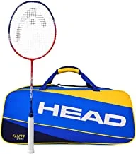 HEAD Ignition Pro HM Graphite Badminton Racquet (Strung) with Falcon Striker Kit Bag