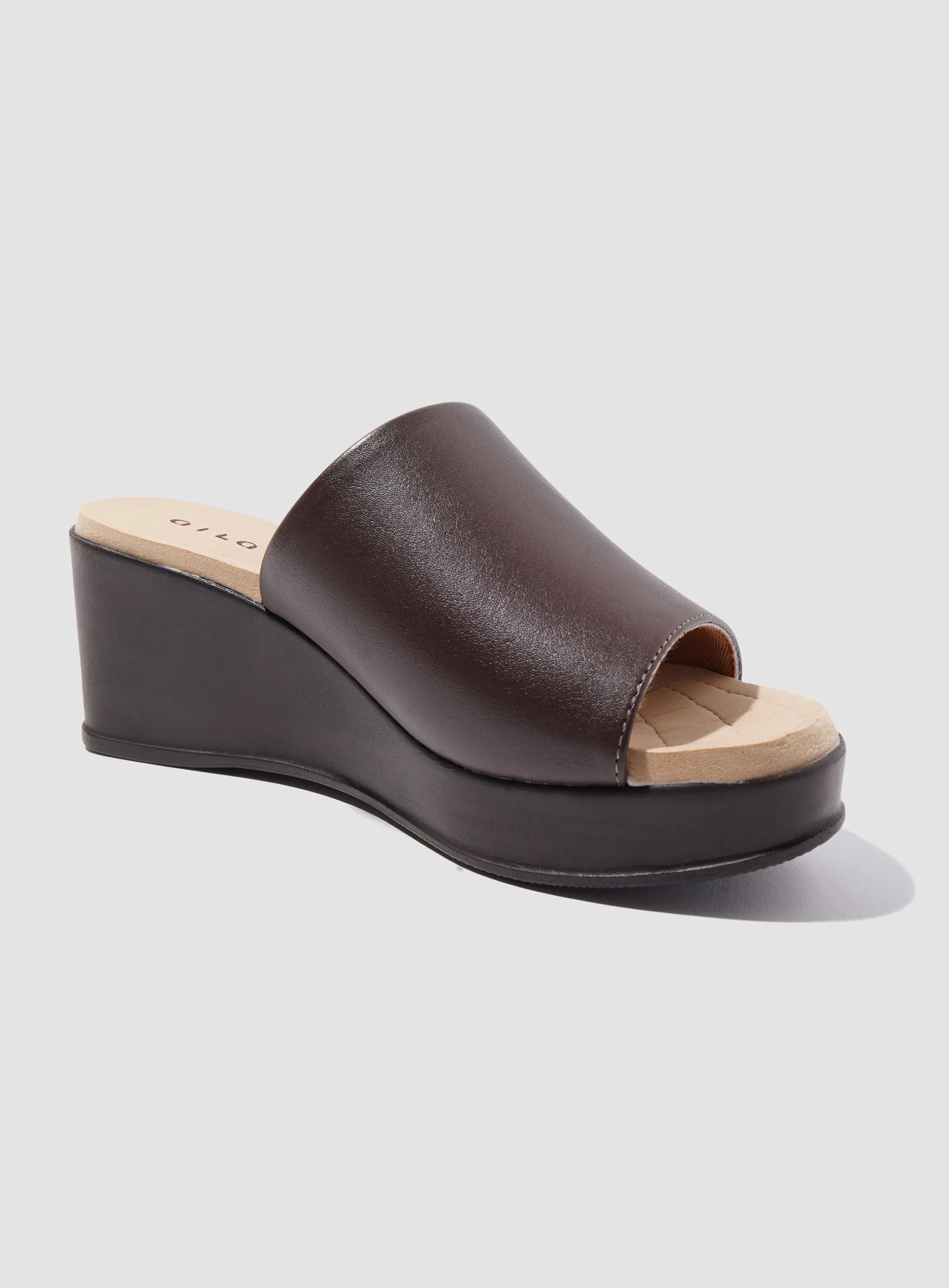 Aila Casual Wedge Sandals Brown