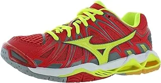 Mizuno v1ga181201 wave torando x2 running shoes for men, size uk7, red/white/yellow