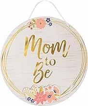 Amscan Party Supplies Mom To Be Chair Sign, x 10 13/16, 1ct, Gold, 10 13/16