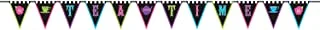 Mad tea party fabric pennant banner