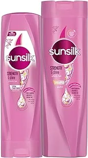 Sunsilk Shampoo Shine & Strength, 400Ml + Sunsilk Shampoo Conditioner & Strength, 350ml