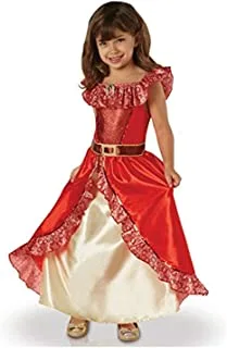 Rubies Disney Elena of Avalor Deluxe Girls Costume, Medium, Red, 155044M