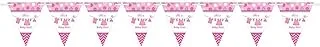 Baby Shower With Love-Girl Pennant Banner