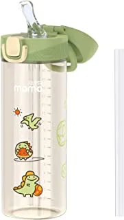 Supermama Portable Baby Kid Straw Water Cups, BPA Free School Water Bottle for Boys Girls School Indoor/Outdoor Home (500ML)