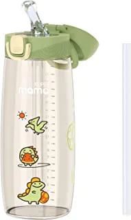 Supermama Portable Baby Kid Straw Water Cups, BPA Free School Water Bottle for Boys Girls School Indoor/Outdoor Home (600ML)