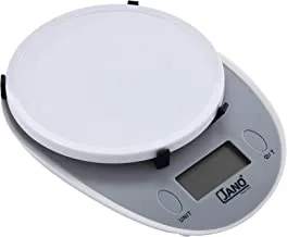 JANO Electric Kitchen Scale, Manual on/Auto off, Max 5KG/11Lb, Batteries Type 3x AAA (not included), White, E06104 2 Years warranty