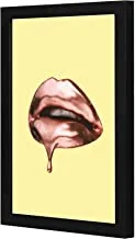 Lowha Lwhpwvp4B-143 Lipstick Yellow Wall Art Wooden Frame Black Color 23X33Cm By Lowha