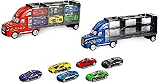 Power Joy Vroom Trucky With 6 Pieces Die Cast Assorted - One Piece Sold at Random