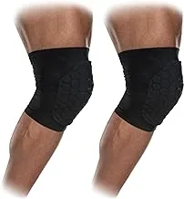Mcdavid 6440 Hex Knee Pads/Elbow Pads/Shin Pads for Volleyball, Basketball, Football & All Contact Sports, Youth & Adult Sizes, Sold as Pair (2 Sleeves)