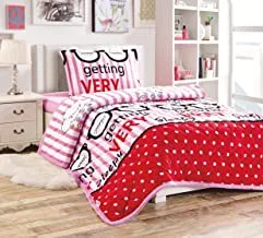 Kids Velvet Comforter 3 Piece Set, Single Size