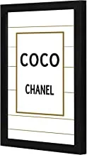 LOWHA coco chanel Wall art wooden frame Black color 23x33cm By LOWHA