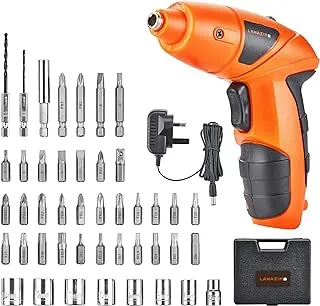 Lawazim Cordless Lithium Ion Battery powered Screwdriver Set with 45-Piece Accessories