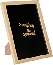 LOWHA Everything Is Connected Wall Art with Pan Wood framed Ready to hang for home, bed room, office living room Home decor hand made wooden color 23 x 33cm By LOWHA