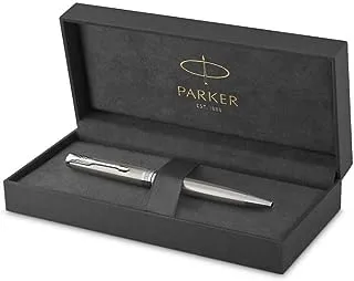 Parker Sonnet Ballpoint Pen, Stainless Steel With Palladium Trim, Medium Point Black Ink | 8564